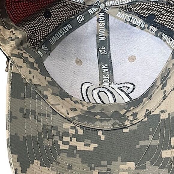 Washington Nationals Camo Trucker Baseball Hat - Picture 7 of 10